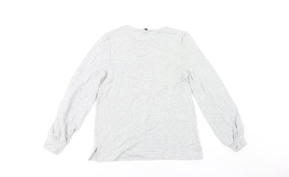 Womens UK Size S Oasis Grey Basic T-Shirt