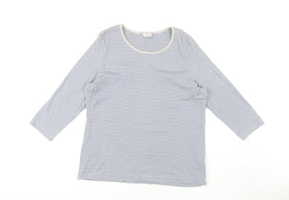 Womens UK Size 16 Marks and Spencer Blue Basic T-Shirt