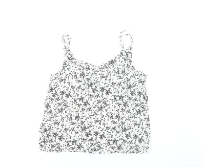 Cotton On Women's White M Floral Camisole Tank Top