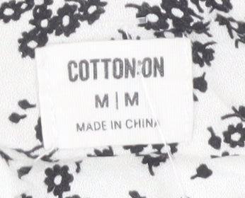 Cotton On Women's White M Floral Camisole Tank Top