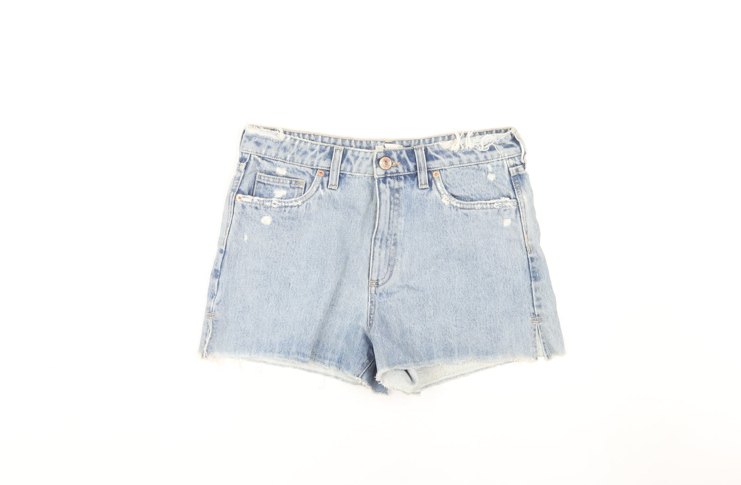 River Island Women's Blue Cut-Off Denim Shorts, Size 12