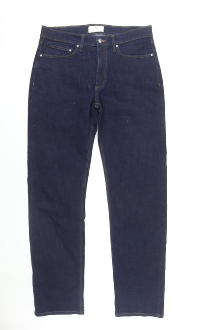 Marks and Spencer Men's Straight Blue Jeans 32