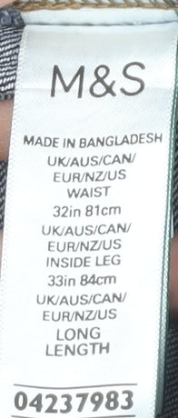 Marks and Spencer Men's Straight Blue Jeans 32