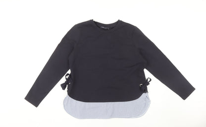 Womens UK Size 14 Marks and Spencer Black Basic Blouse