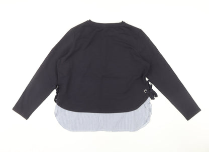 Womens UK Size 14 Marks and Spencer Black Basic Blouse