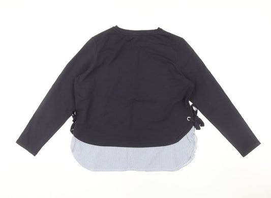 Womens UK Size 14 Marks and Spencer Black Basic Blouse