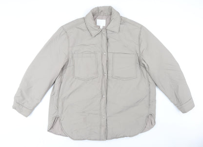 Mens UK Size L H&M Beige Basic Jacket