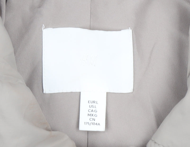 Mens UK Size L H&M Beige Basic Jacket