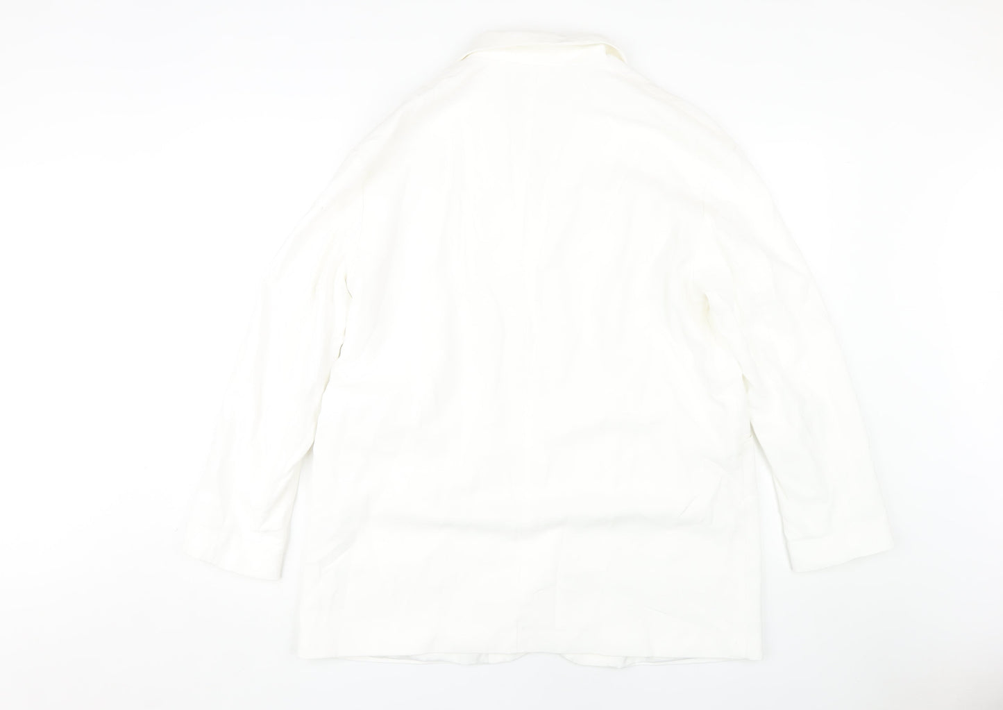 H&M Women's White Blazer, Size S, Elegant Office Casual