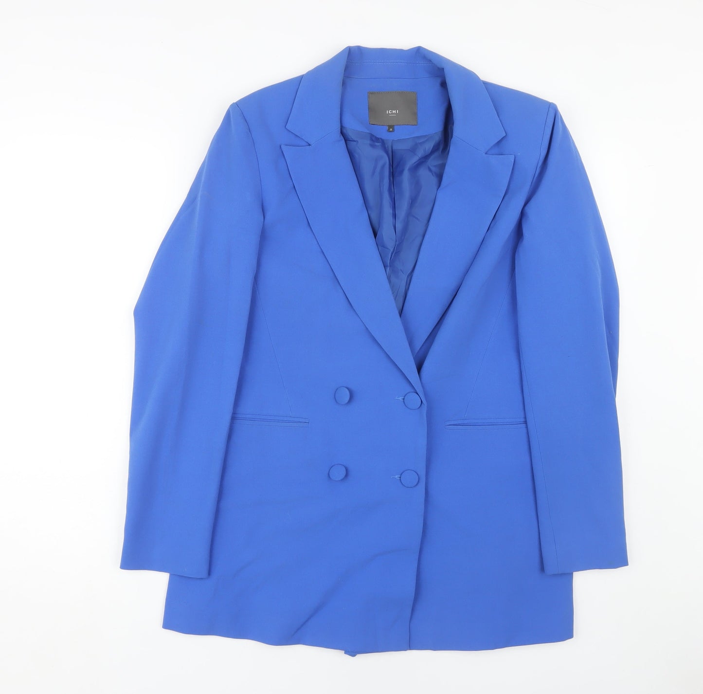 Womens UK Size 10 ICHI Blue Basic Jacket