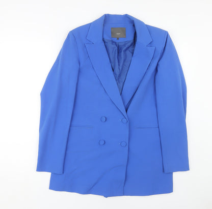 Womens UK Size 10 ICHI Blue Basic Jacket
