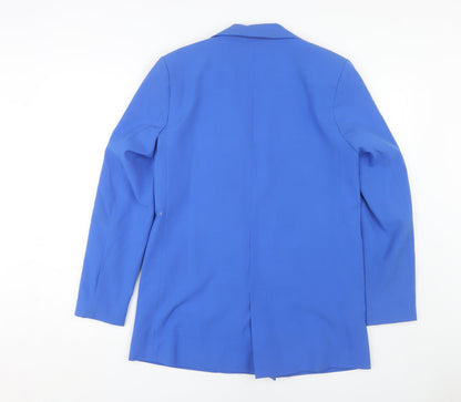 Womens UK Size 10 ICHI Blue Basic Jacket