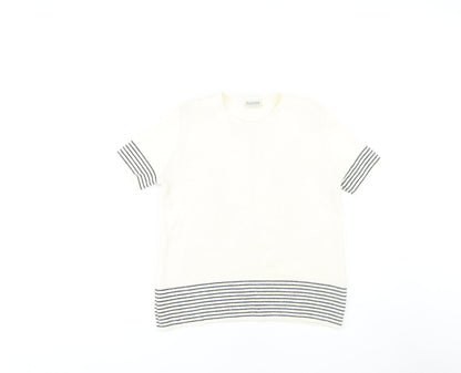 Womens UK Size 10 Eastex White Pullover Jumper