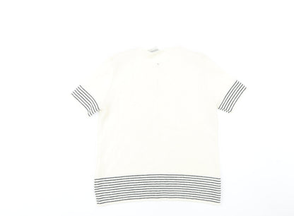 Womens UK Size 10 Eastex White Pullover Jumper