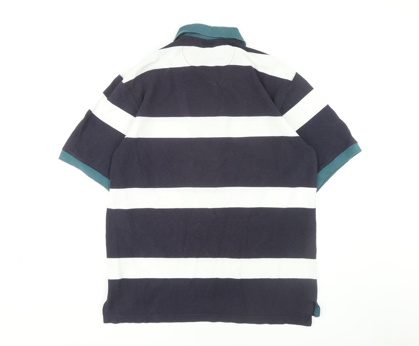 MC Casuals Men's Striped Polo, Medium Multicoloured