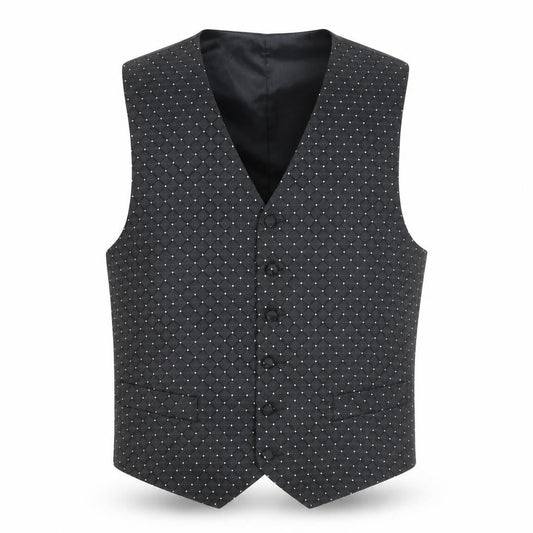 Mens UK Size M 1860 Menswear Regular Grey Suit Waistcoat