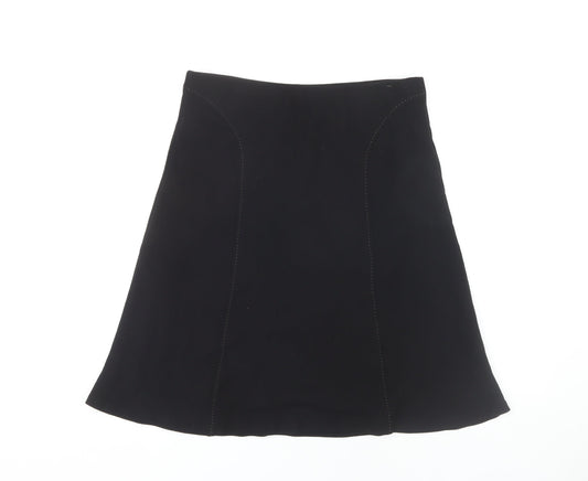 Marks and Spencer Women's Black A-Line Skirt Size 14