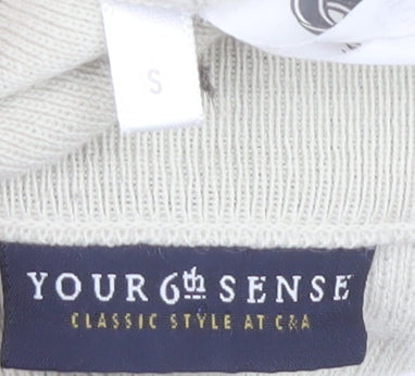 Womens UK Size S Your Sixth Sense White Cardigan Jumper