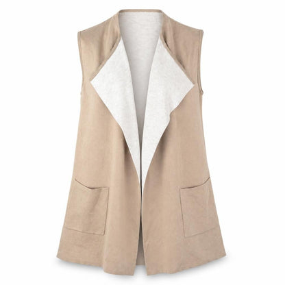 Womens UK Size M Monsoon Beige Vest Jumper