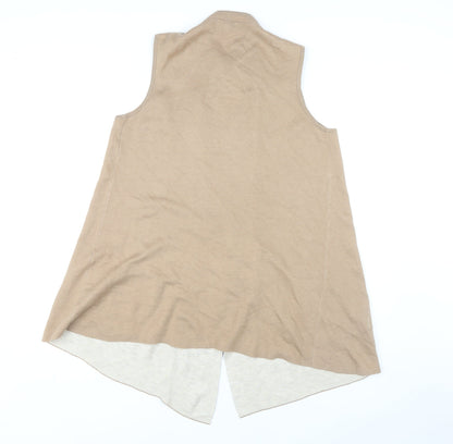 Womens UK Size M Monsoon Beige Vest Jumper