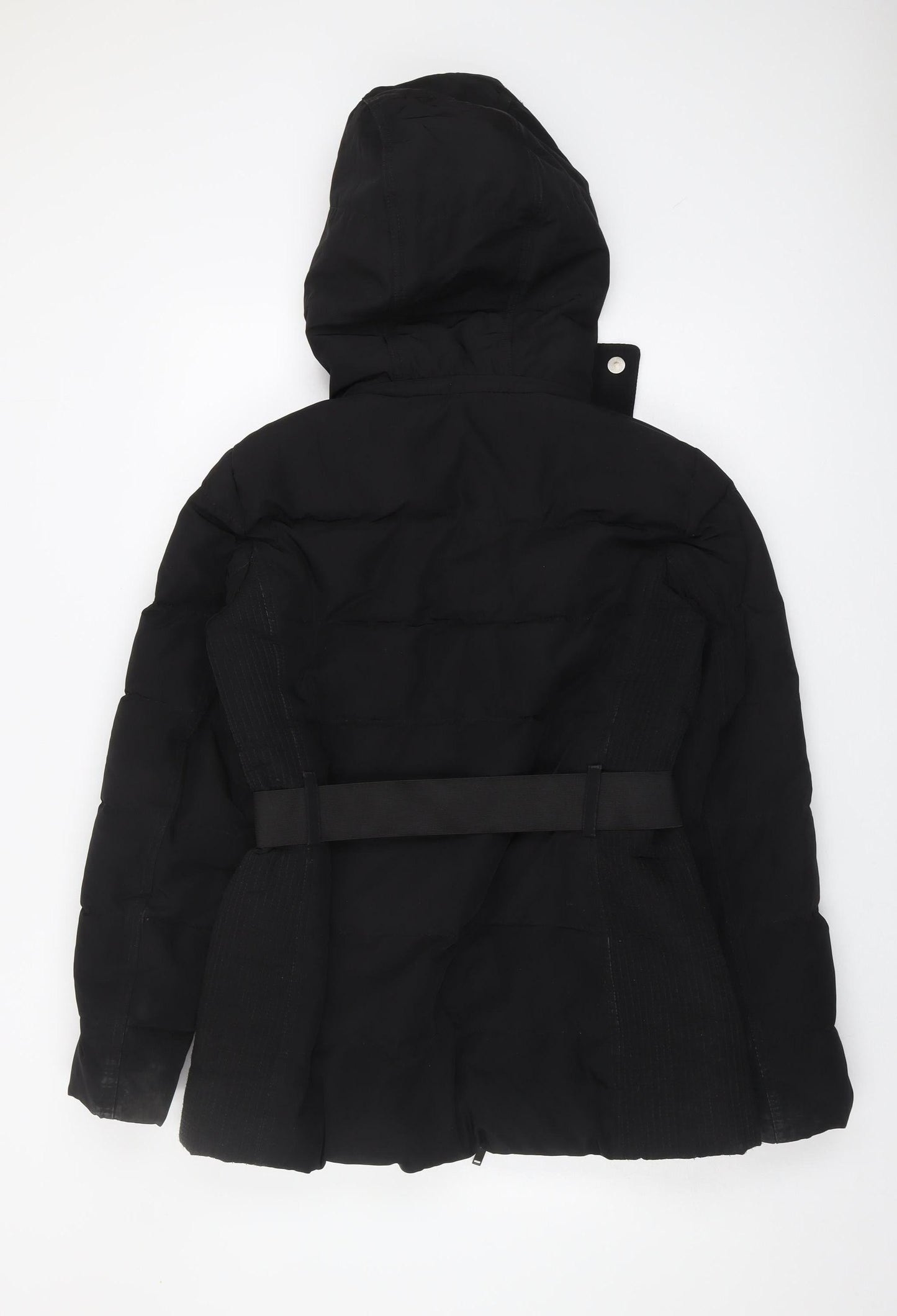 Womens UK Size 14 Mango Black Puffer Jacket