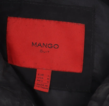Womens UK Size 14 Mango Black Puffer Jacket