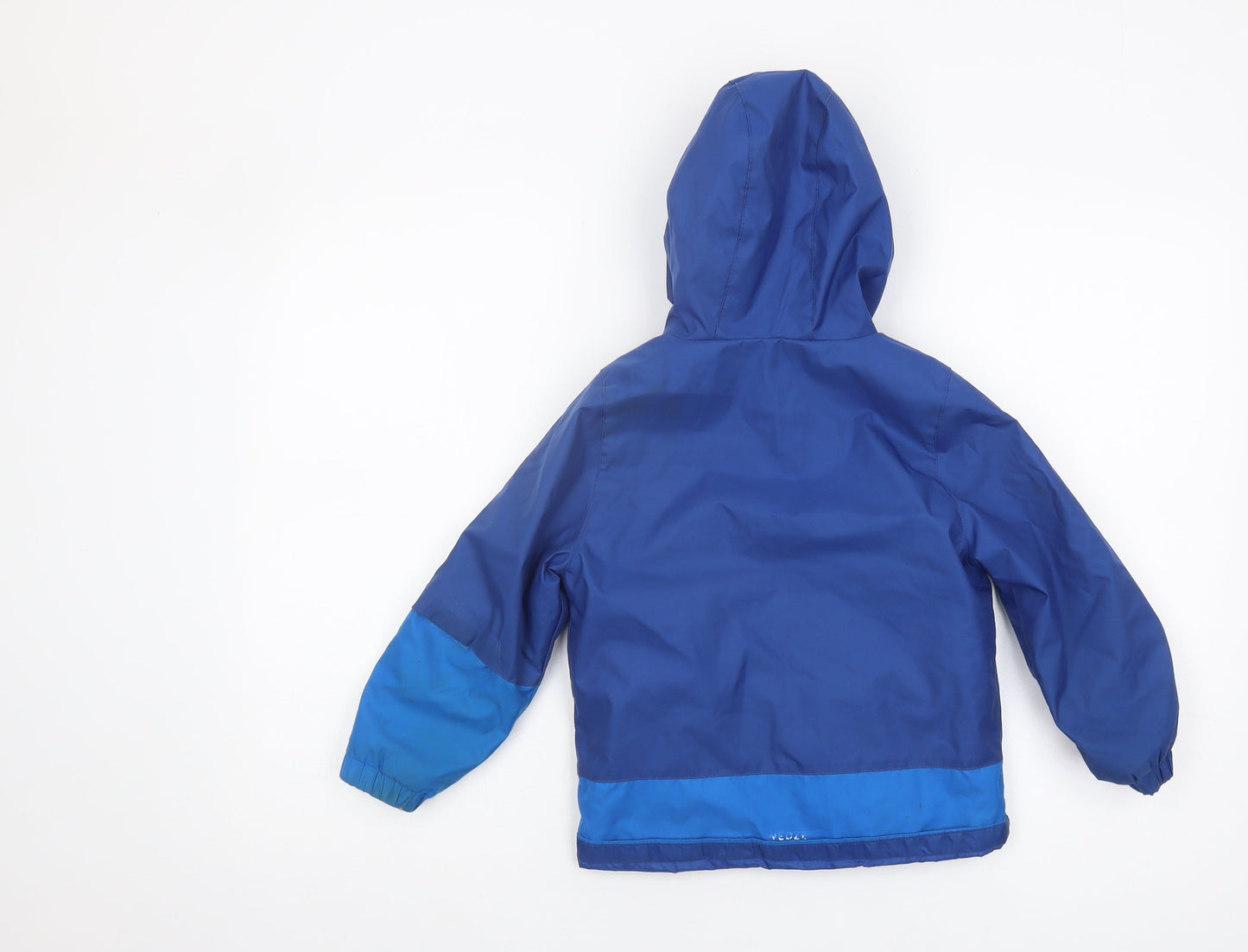 Decathlon Boys Blue Hooded Puffer Jacket 4 Years
