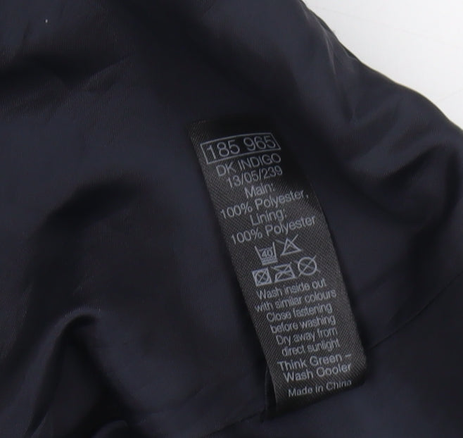 Womens UK Size 12 M&Co Blue Basic Jacket