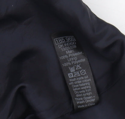Womens UK Size 12 M&Co Blue Basic Jacket