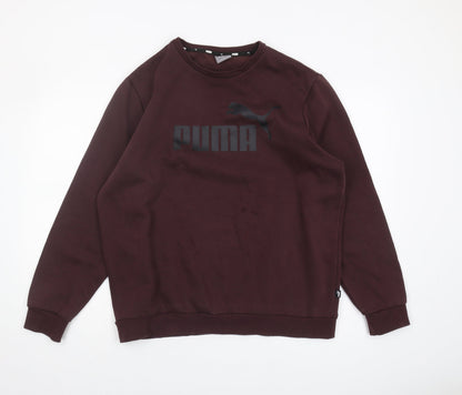 Mens UK Size L PUMA Brown Pullover Sweatshirt