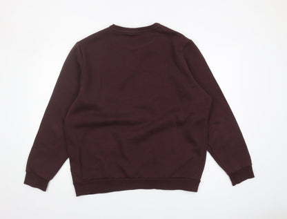 Mens UK Size L PUMA Brown Pullover Sweatshirt