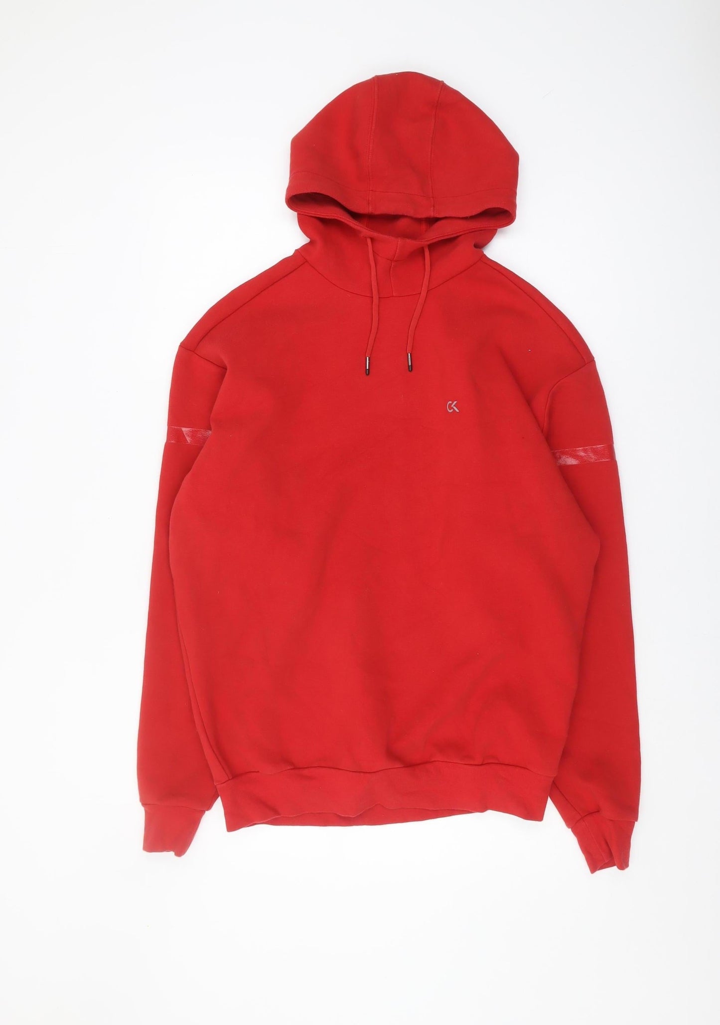 Mens UK Size XS Calvin Klein Red Pullover Hoodie