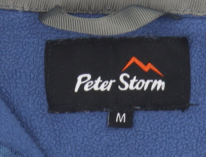 Mens UK Size M Peter Storm Blue 1/2 Zip Sweatshirt