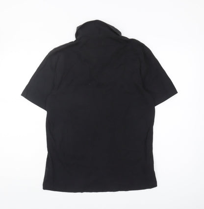 Penguin Men's Black Slim Fit Polo, M, Short Sleeve