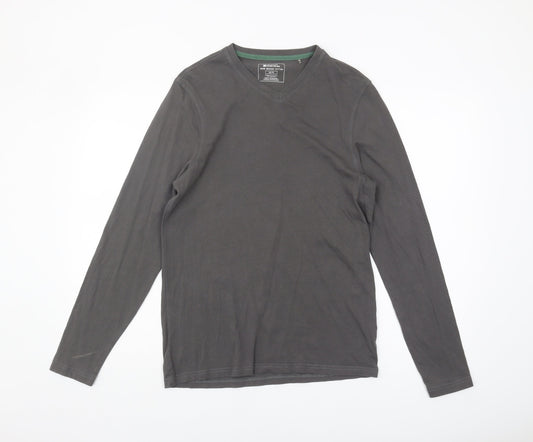 Mountain Warehouse Men's Black XS V-Neck Long Sleeve T-Shirt