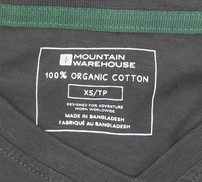 Mountain Warehouse Men's Black XS V-Neck Long Sleeve T-Shirt