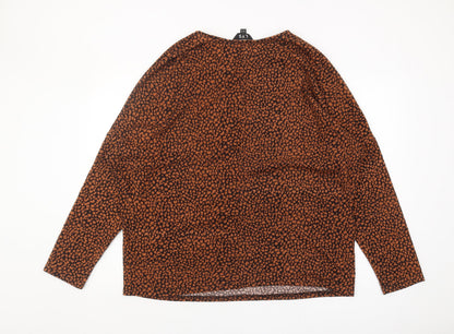 Womens UK Size 18 LTS Brown Pullover Jumper