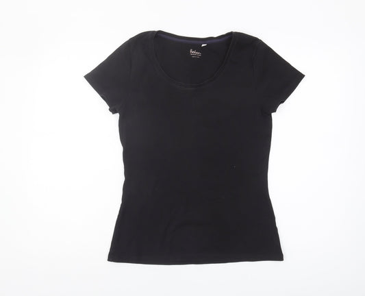 Boden Women's Black Basic Cotton T-Shirt, Size M
