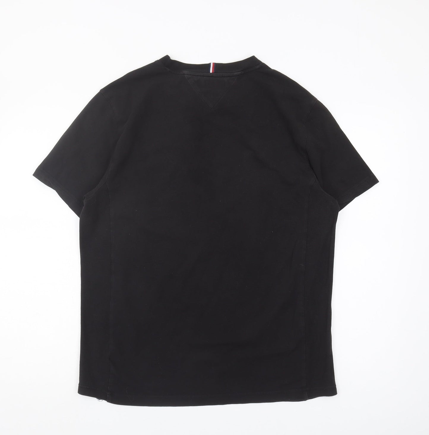 Tommy Hilfiger Men's Black Crew Neck T-Shirt - Size L