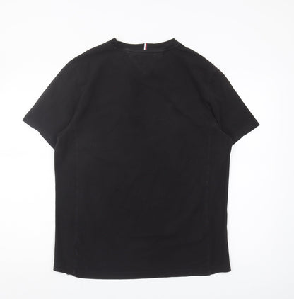 Tommy Hilfiger Men's Black Crew Neck T-Shirt - Size L