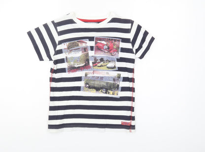 Adventurers Boys Black Stripe T-Shirt 13 Years Casual Style