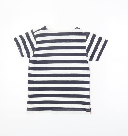 Adventurers Boys Black Stripe T-Shirt 13 Years Casual Style