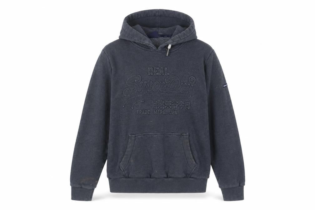Womens UK Size 16 Superdry Grey Pullover Hoodie