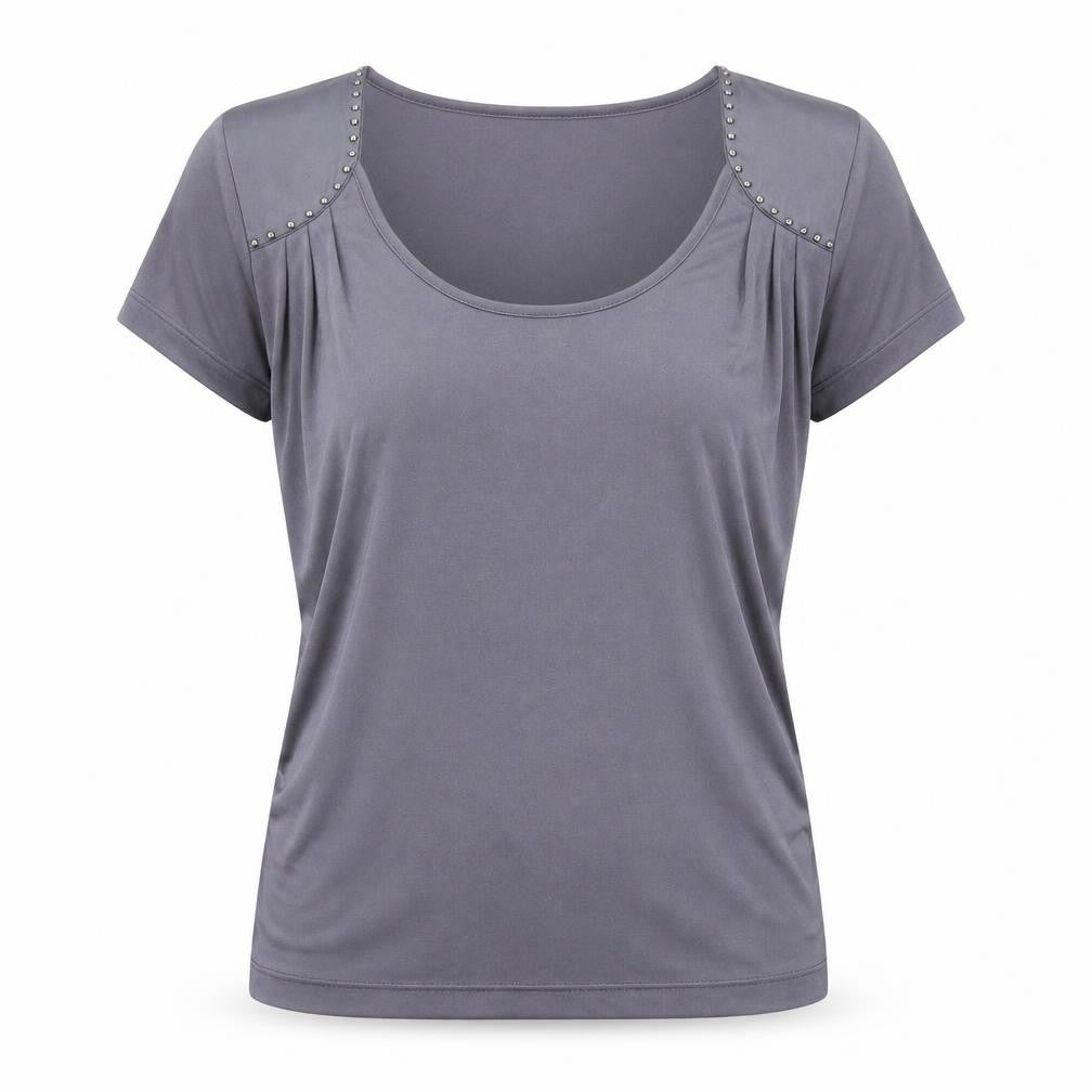 Womens UK Size S Reiss Grey Basic Blouse