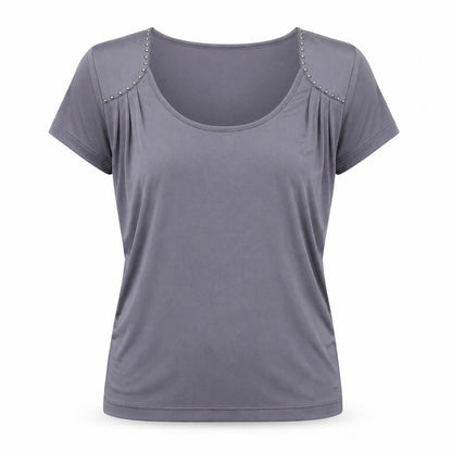 Womens UK Size S Reiss Grey Basic Blouse