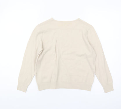 Eastex Women's Beige Pullover Jumper Size 12/14