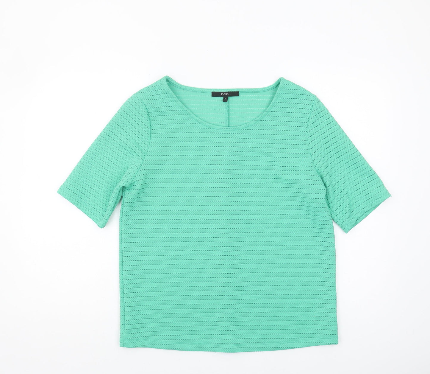 Womens UK Size 10 NEXT Green Basic T-Shirt