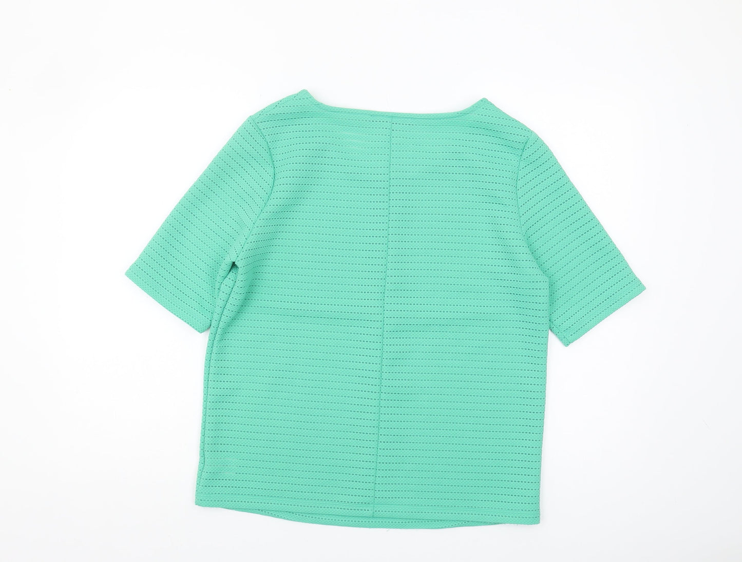Womens UK Size 10 NEXT Green Basic T-Shirt