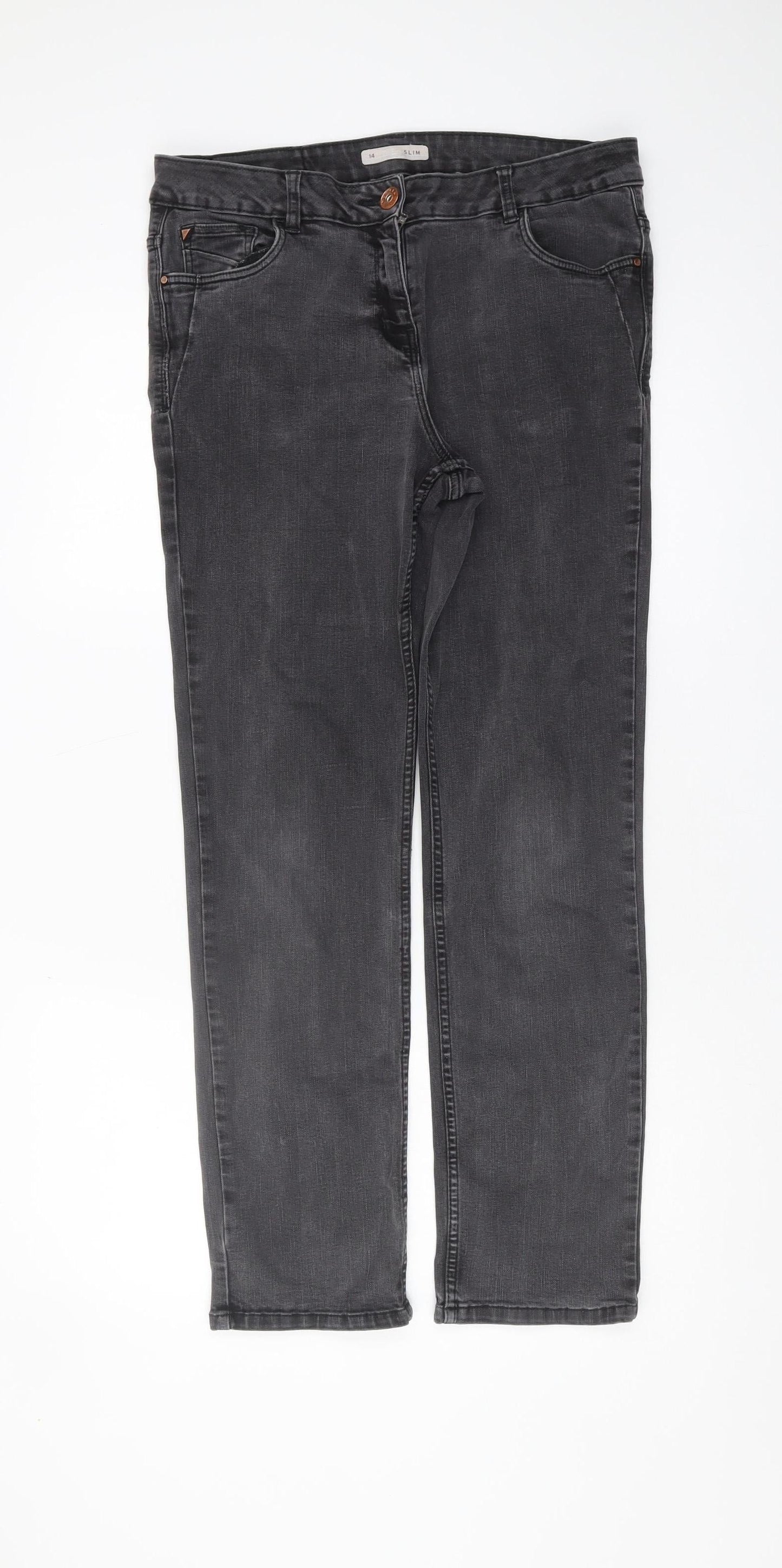 Nutmeg Women's Black Slim Jeans Size 14