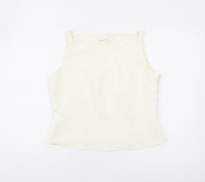 Womens UK Size 14 Planet Ivory Basic Tank